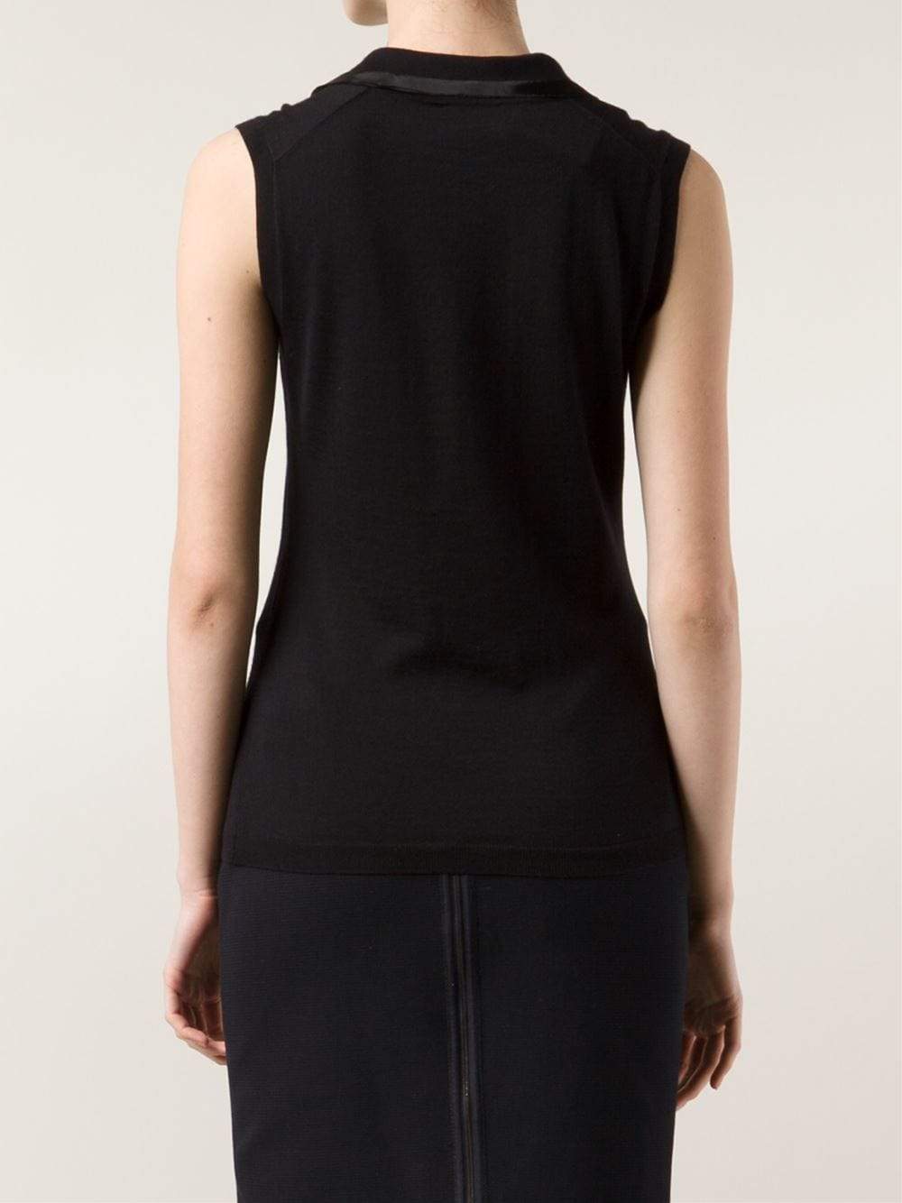 LANVIN-Silk Cashmere Polo Top-