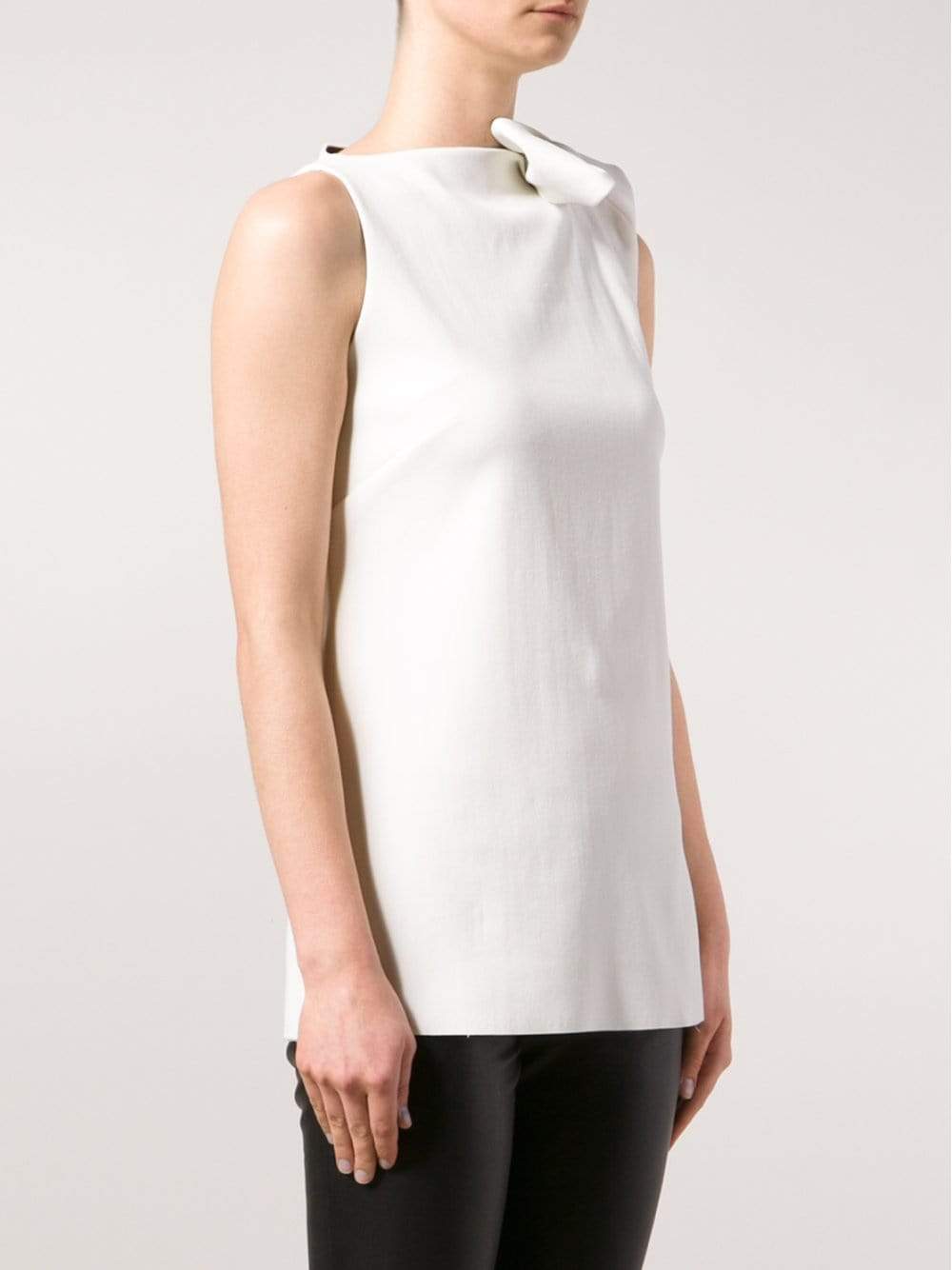 LANVIN-Bow Neck Top-