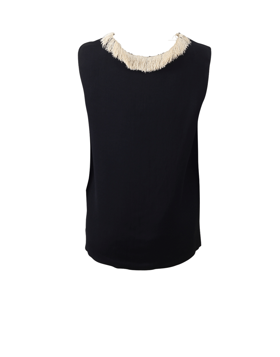 LANVIN-Fringe Detail Tank-