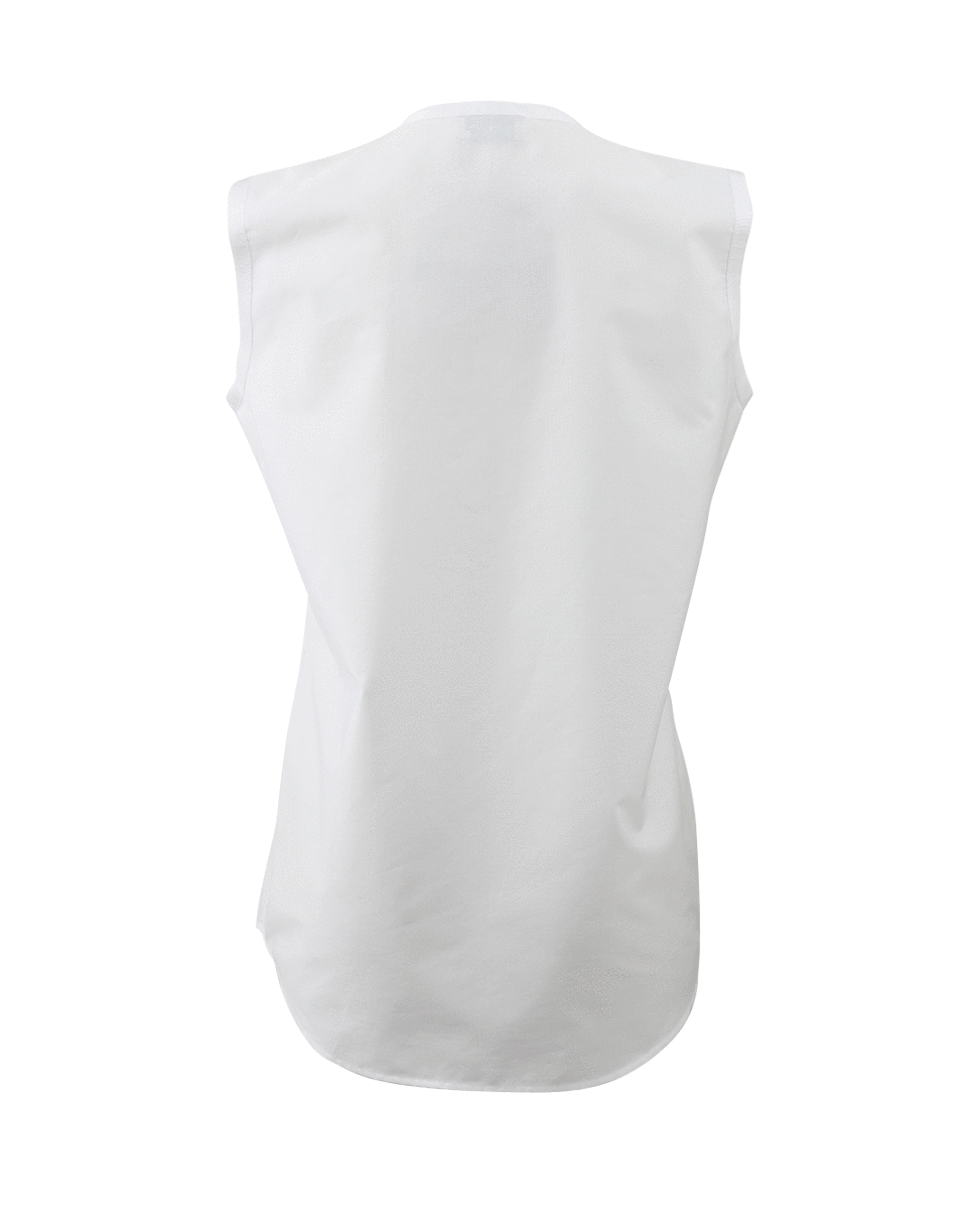 LANVIN-Grosgrain Panel Blouse-