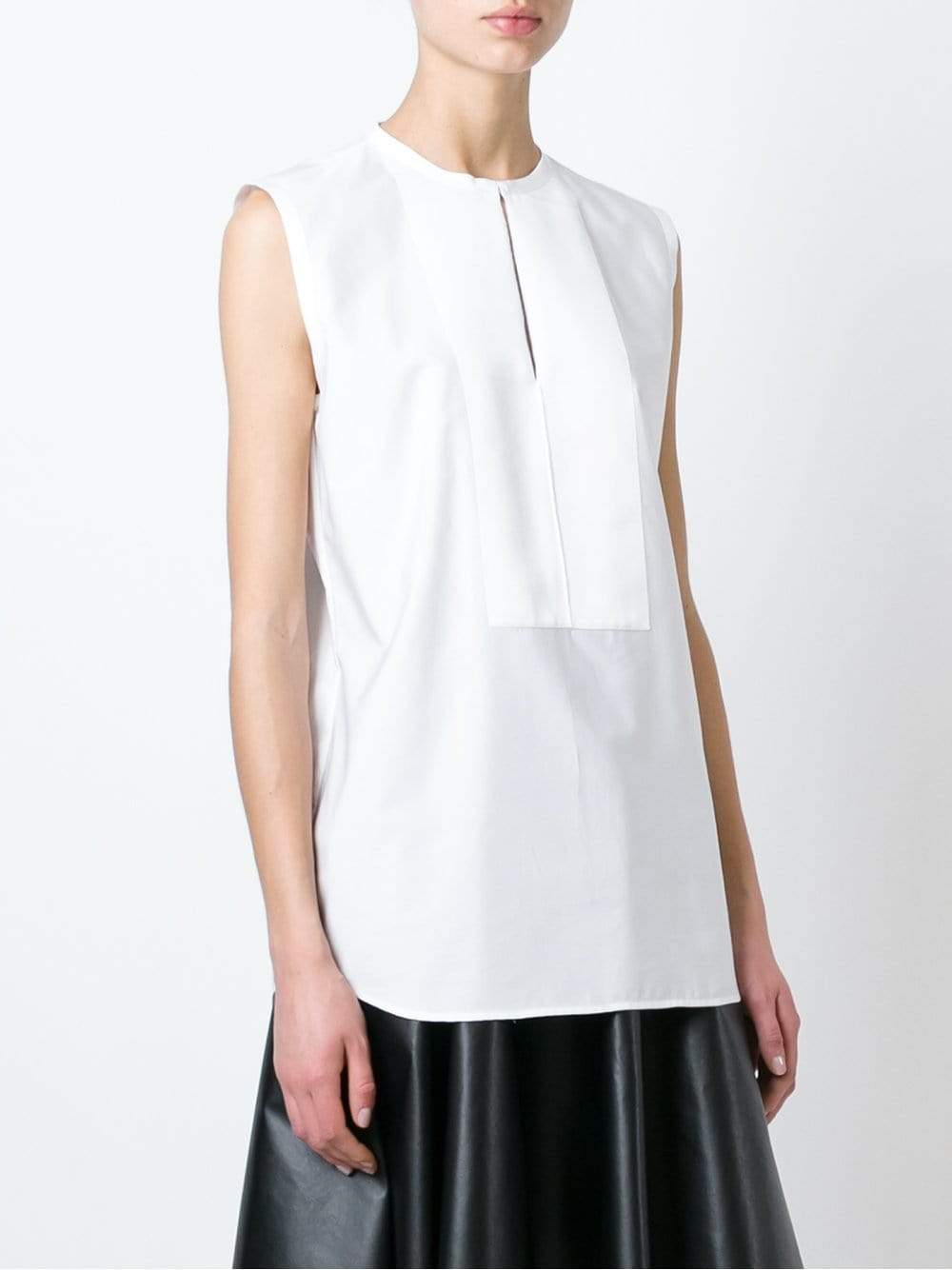 LANVIN-Grosgrain Panel Blouse-