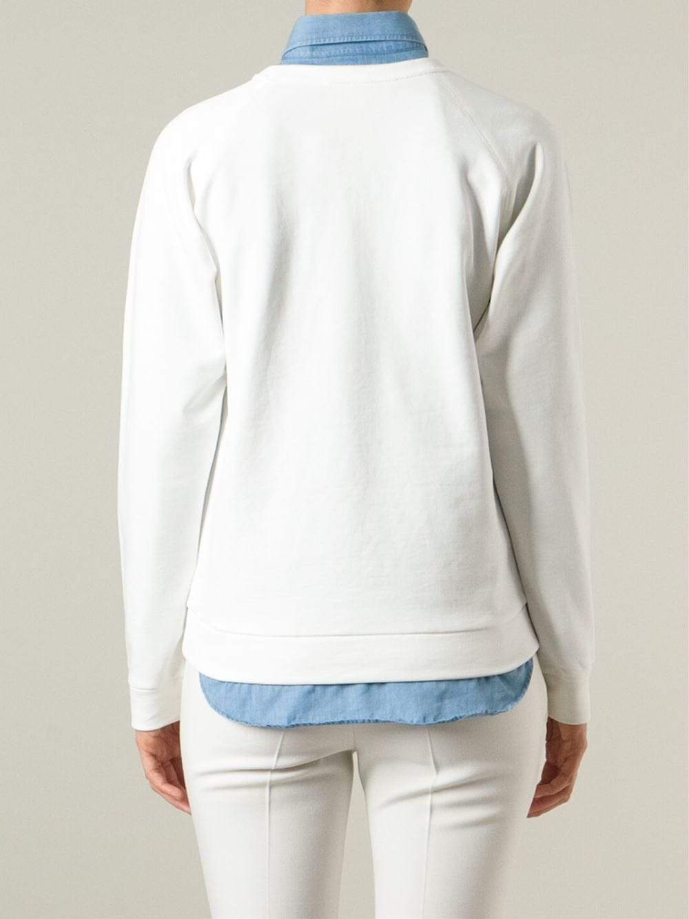 LANVIN-Logo Anniversary Sweatshirt-WHITE