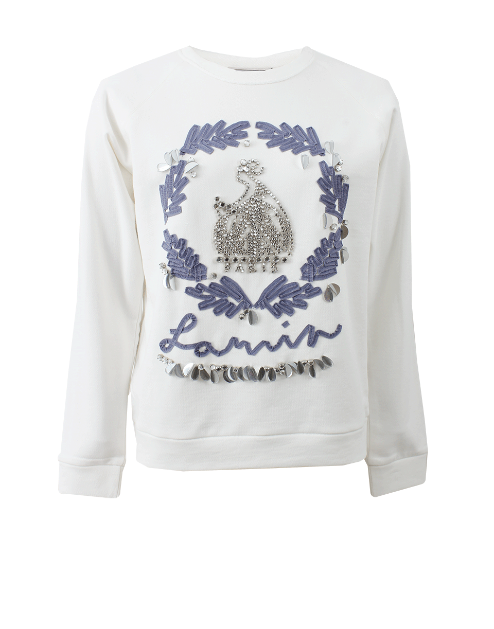 LANVIN-Logo Anniversary Sweatshirt-WHITE