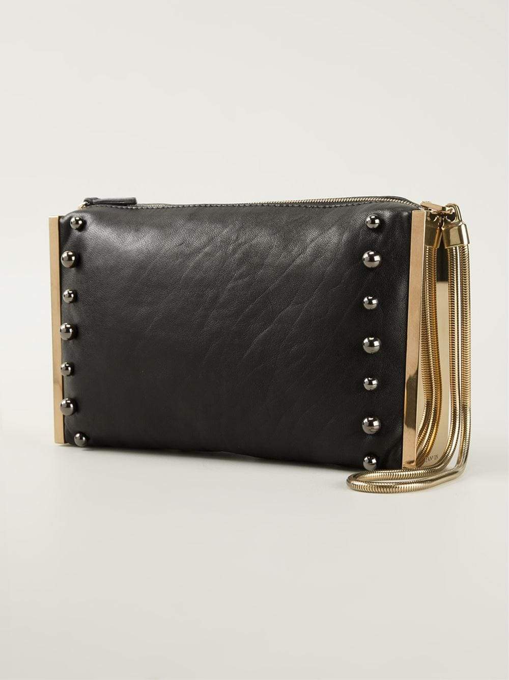 LANVIN-Private Clutch Bag-BLACK