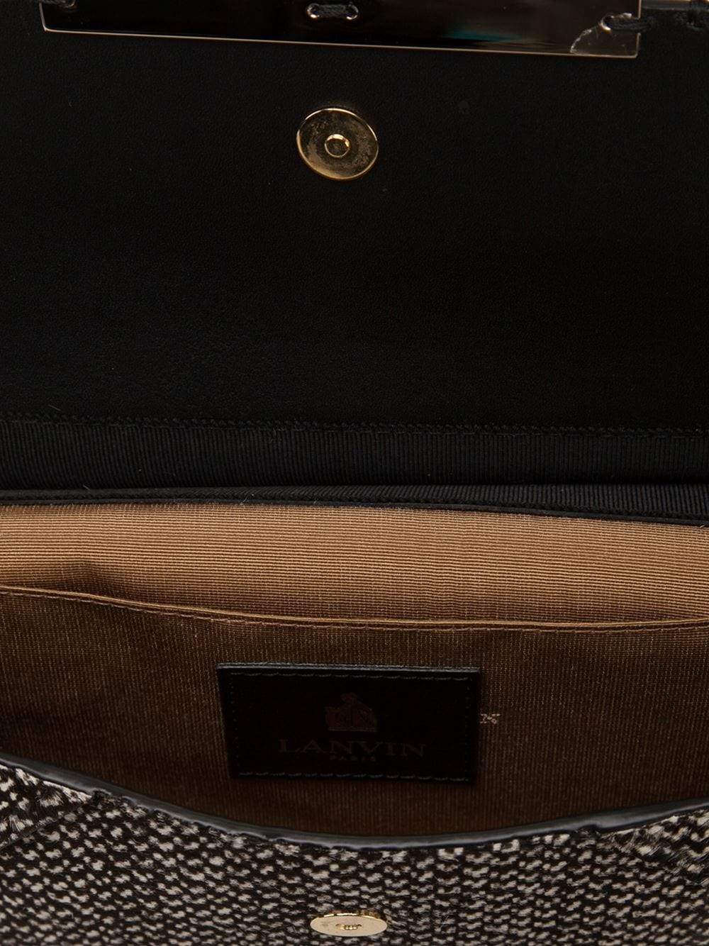LANVIN-Rigid Clutch-BLACK