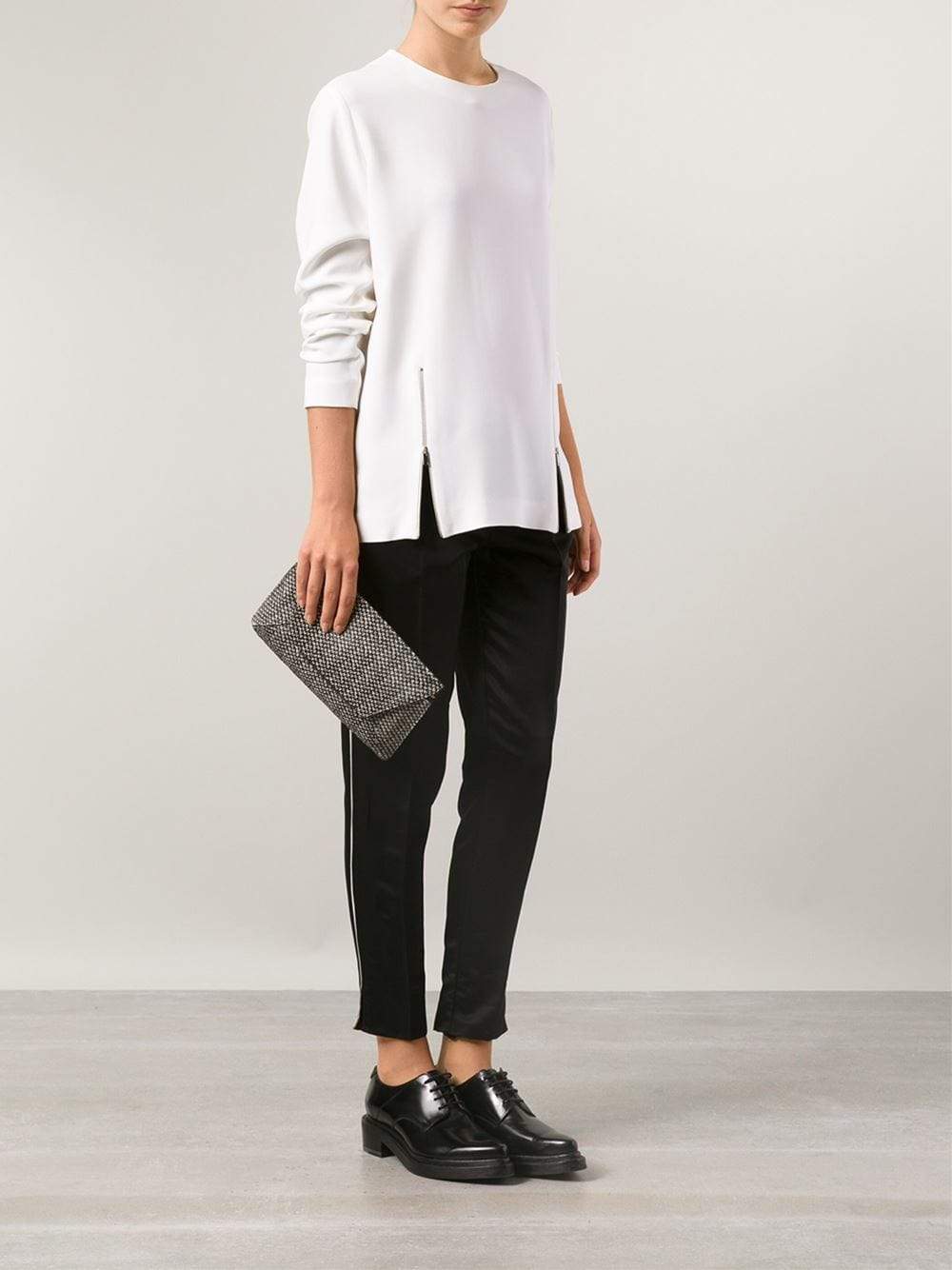 LANVIN-Rigid Clutch-BLACK