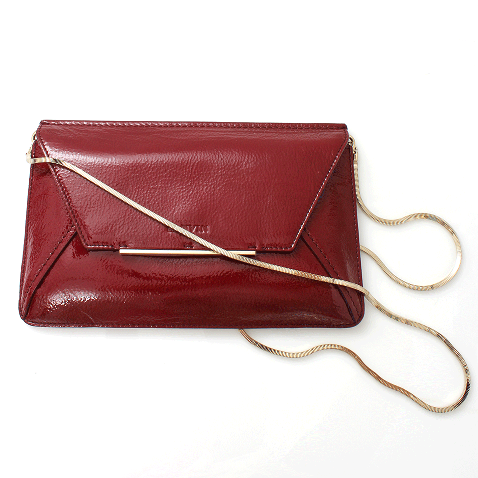 LANVIN-Rigid Clutch-RED