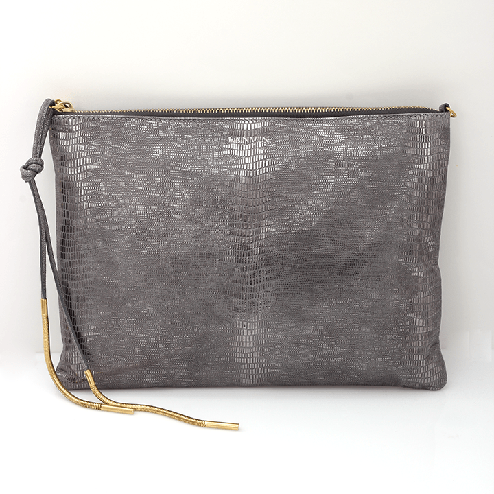 LANVIN-Evening Zip Clutch-SILVER