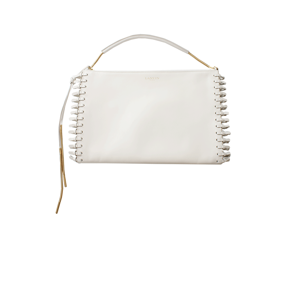 LANVIN-Evening Zip Pouch-WHITE