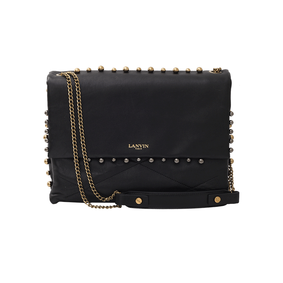 LANVIN-Sugar Medium Chain Bag-BLACK