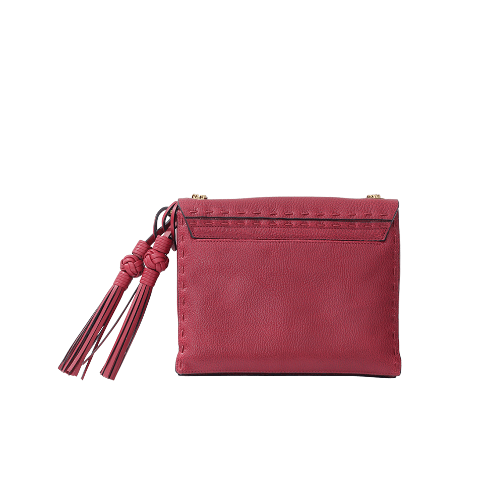 LANVIN-Whip Stitch Mini Sugar Bag-CHERRY