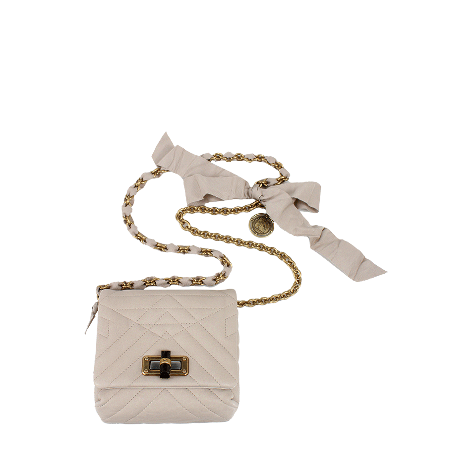 LANVIN-Happy Mini Pop Bag-IVORY