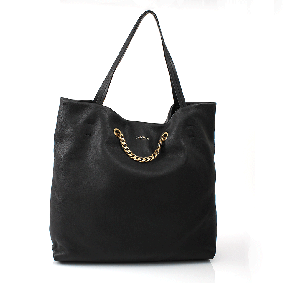LANVIN-Aria North South Medium Tote-BLACK