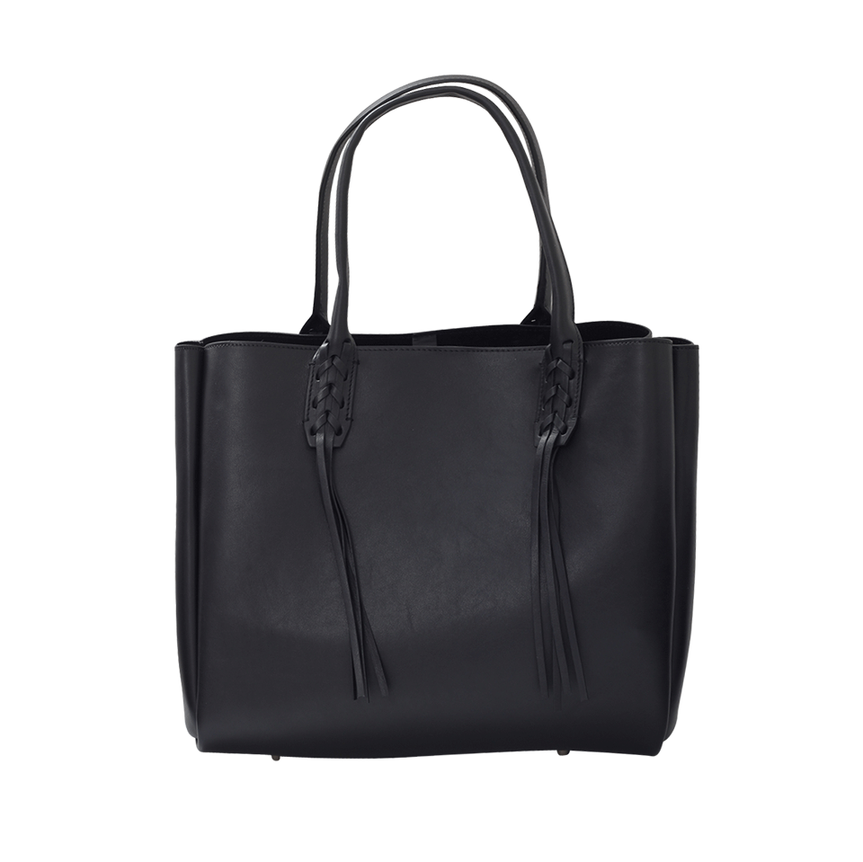 LANVIN-Fringed Shopper-BLACK