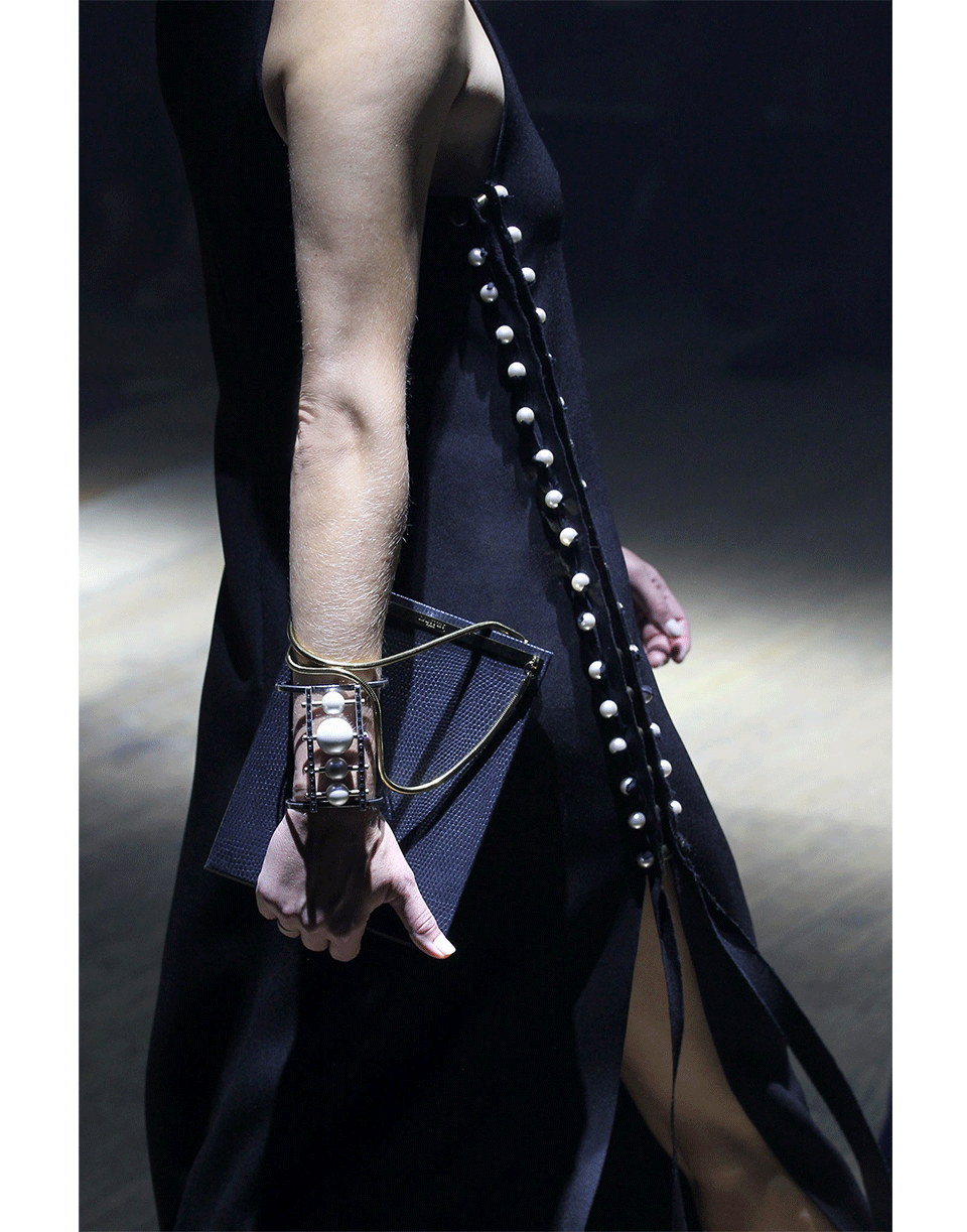 LANVIN-Azov Four Pearl Cuff-CRYSTAL