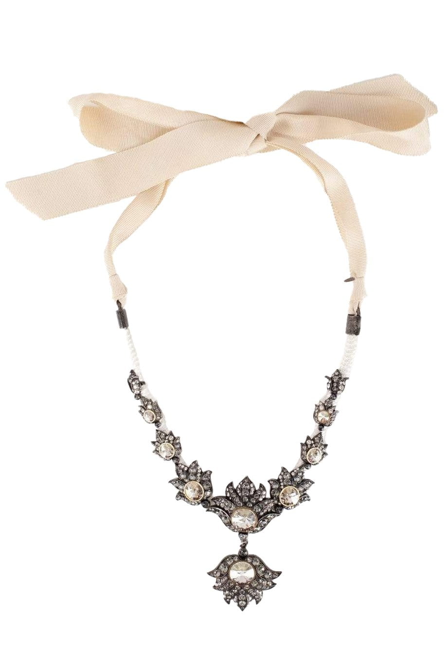 LANVIN-Blanche Short Necklace-CRYSTAL