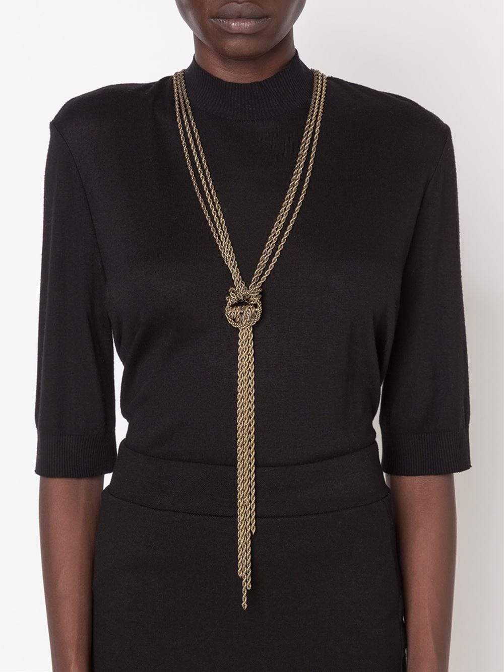 LANVIN-Angelica Knot Necklace-GOLD