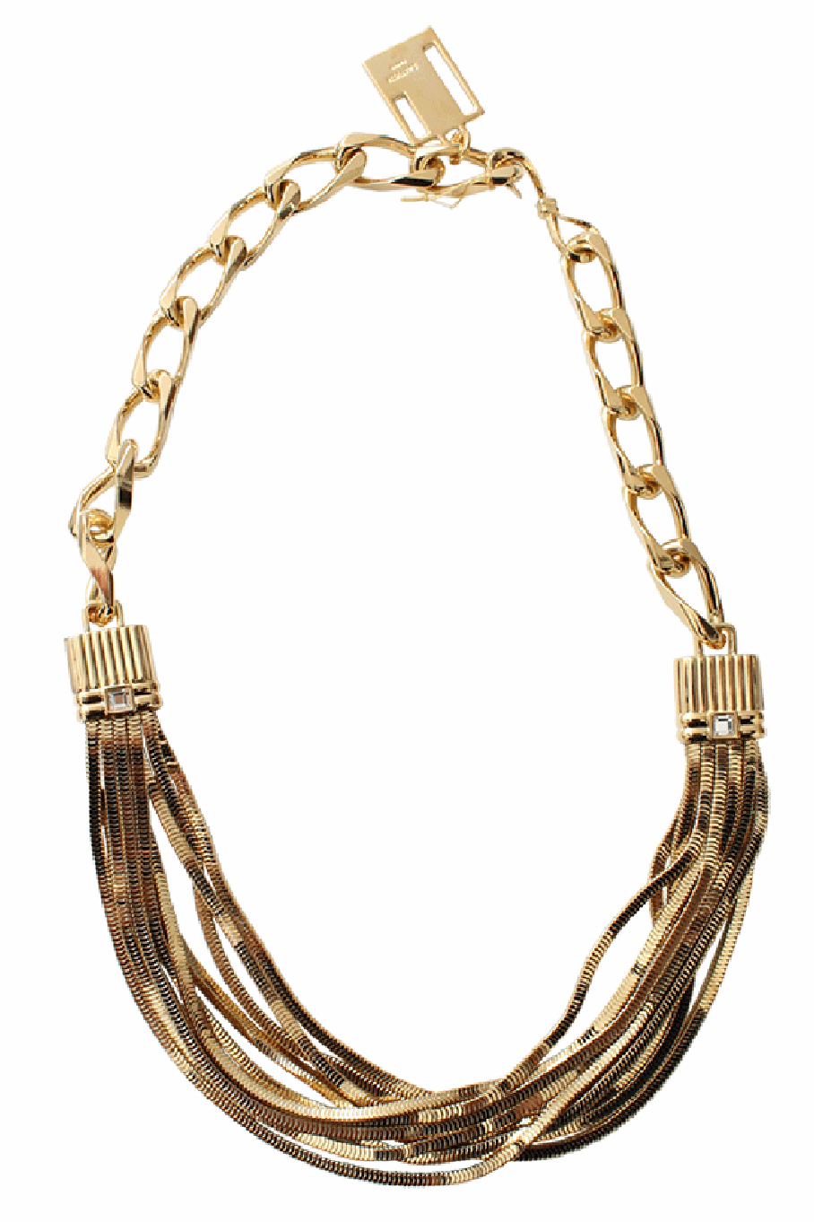 LANVIN-Art Deco Short Necklace-GOLD