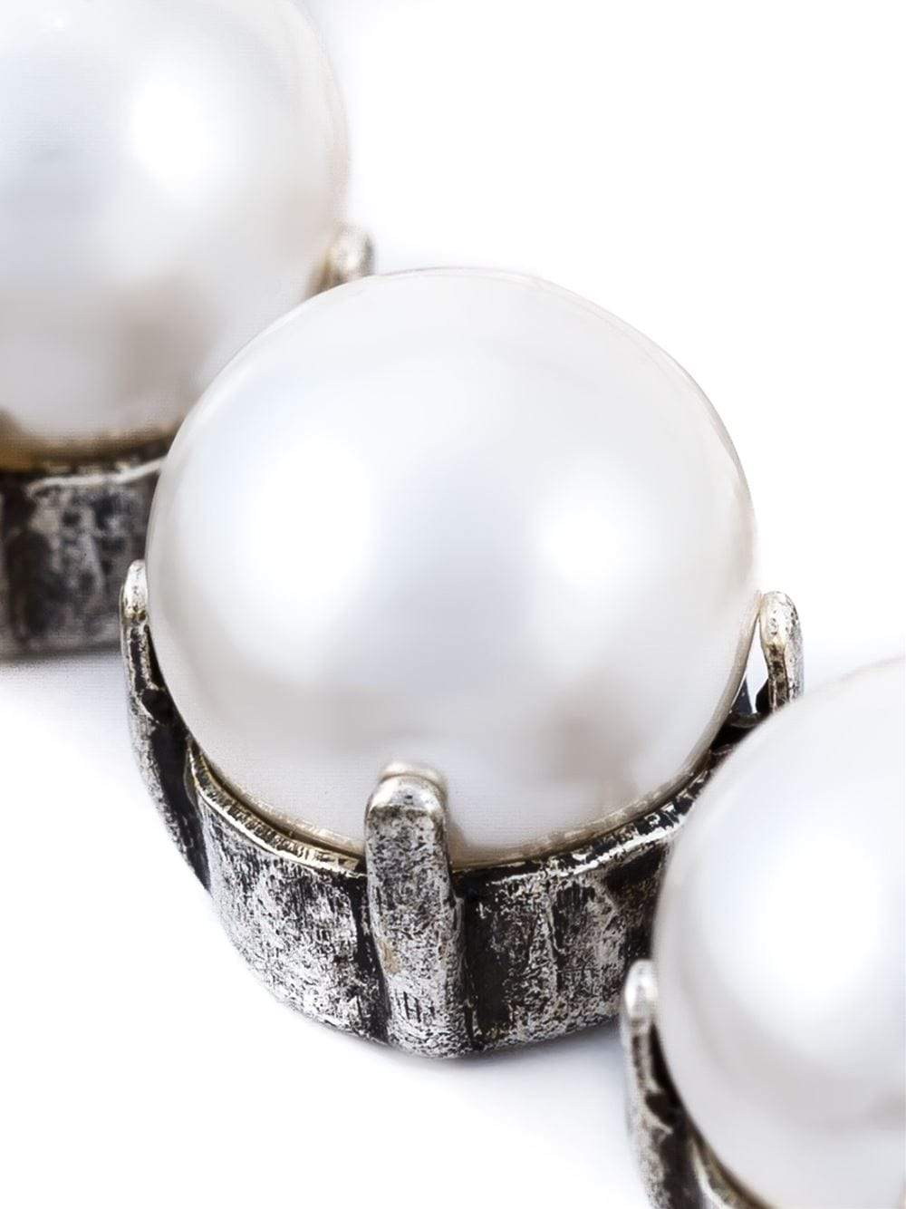 LANVIN-Kristen Pearl Necklace-PEWTER