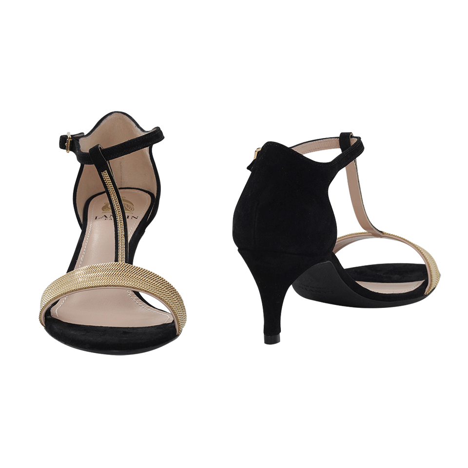 LANVIN-Chain T-Strap Heel-