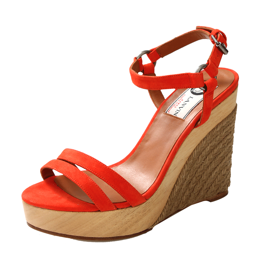 LANVIN-Wedge Espadrille Sandal-