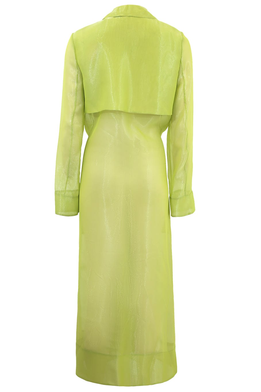 LAPOINTE-Sheer Viscose Duster-LIME