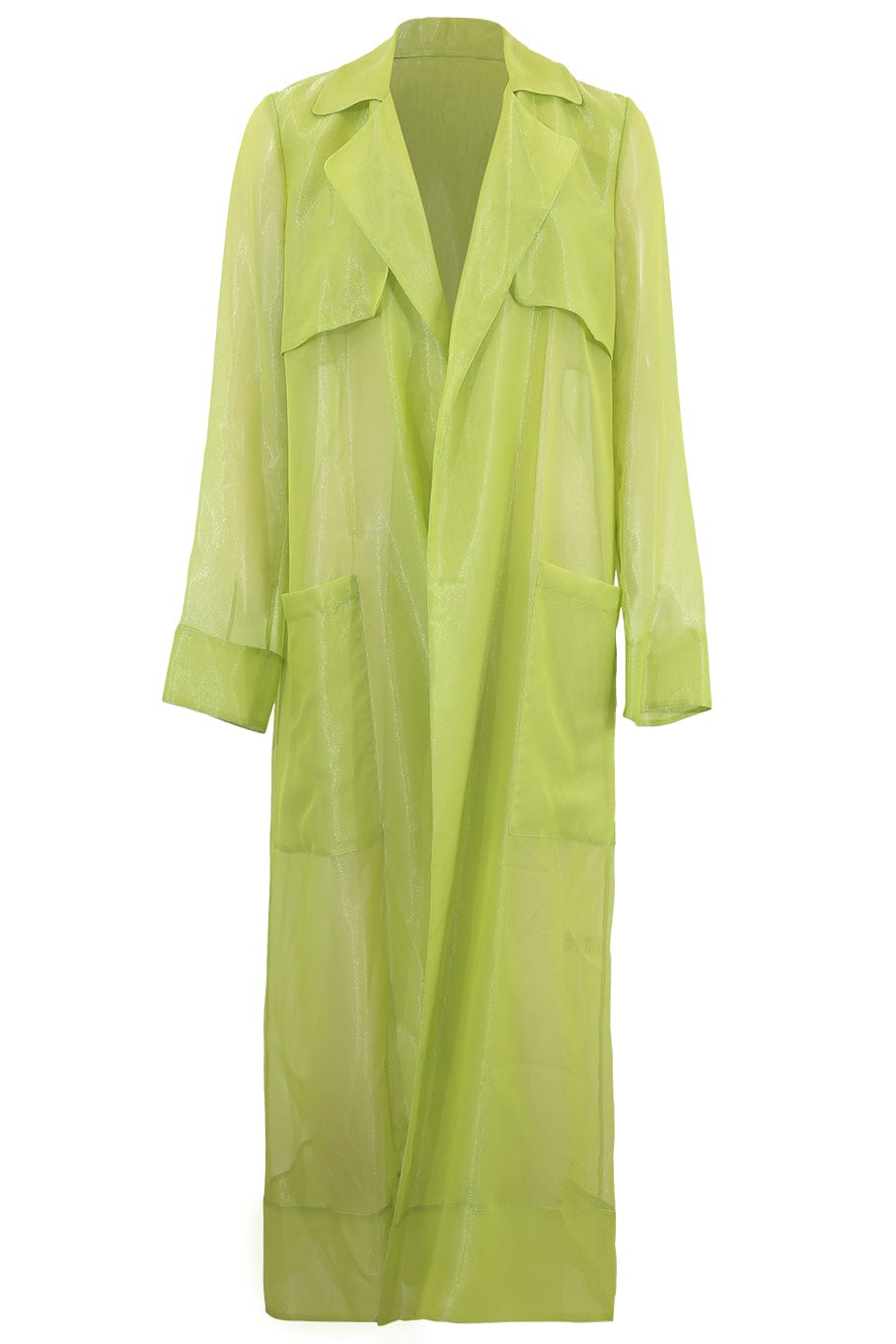 LAPOINTE-Sheer Viscose Duster-LIME