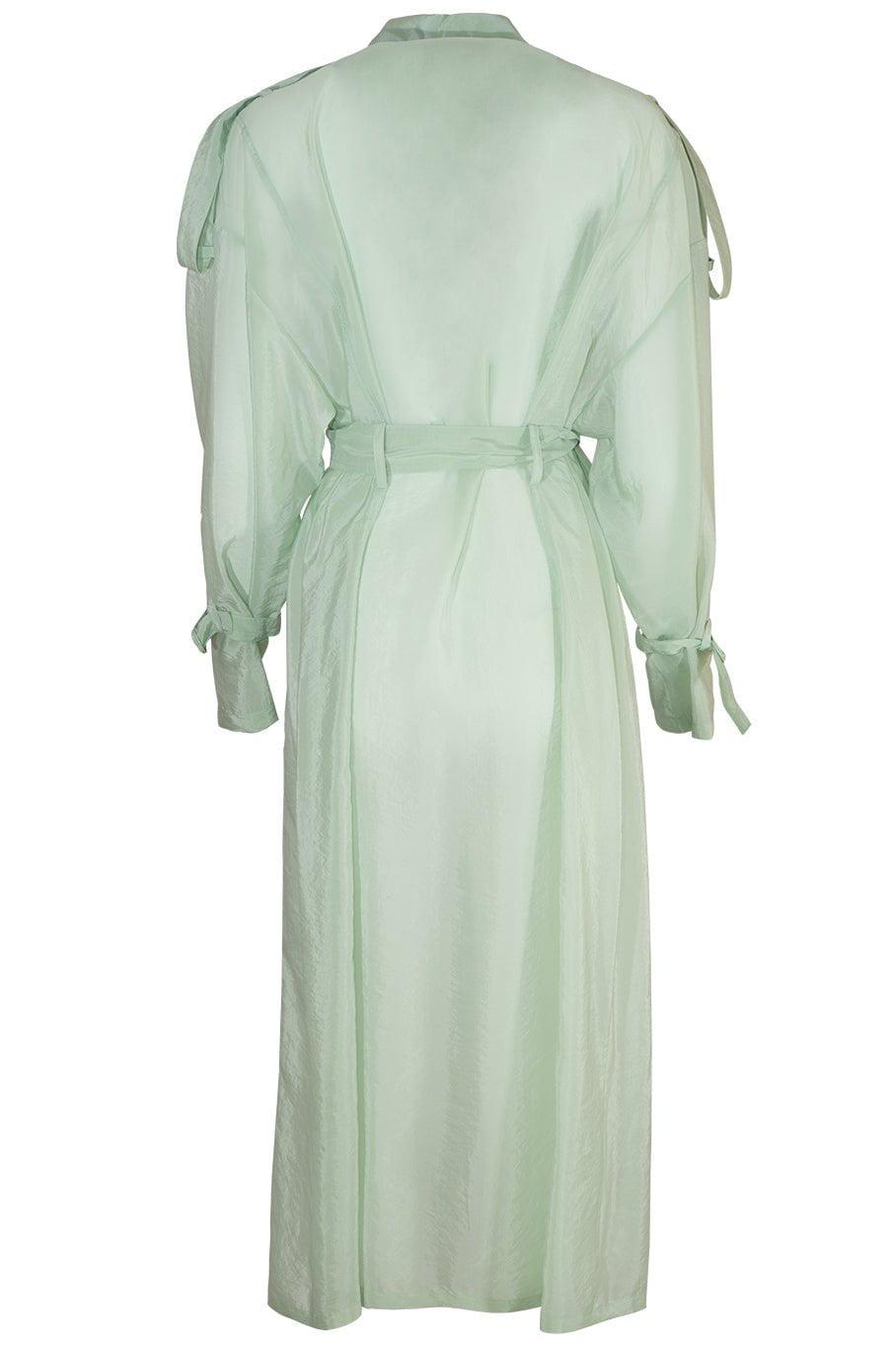 LAPOINTE-Textured Sheer Relaxed Trench-