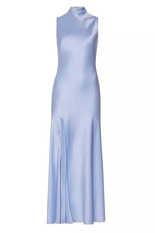 LAPOINTE-Sleeveless Satin Dress-