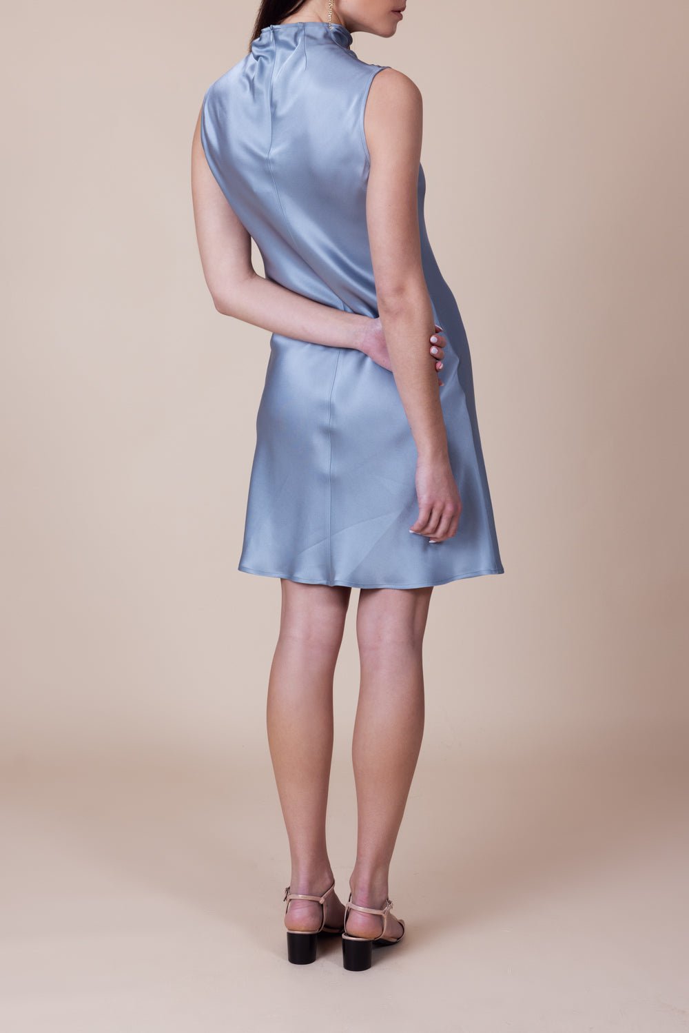 Doubleface Bias Mini Dress CLOTHINGDRESSCOCKTAIL LAPOINTE   