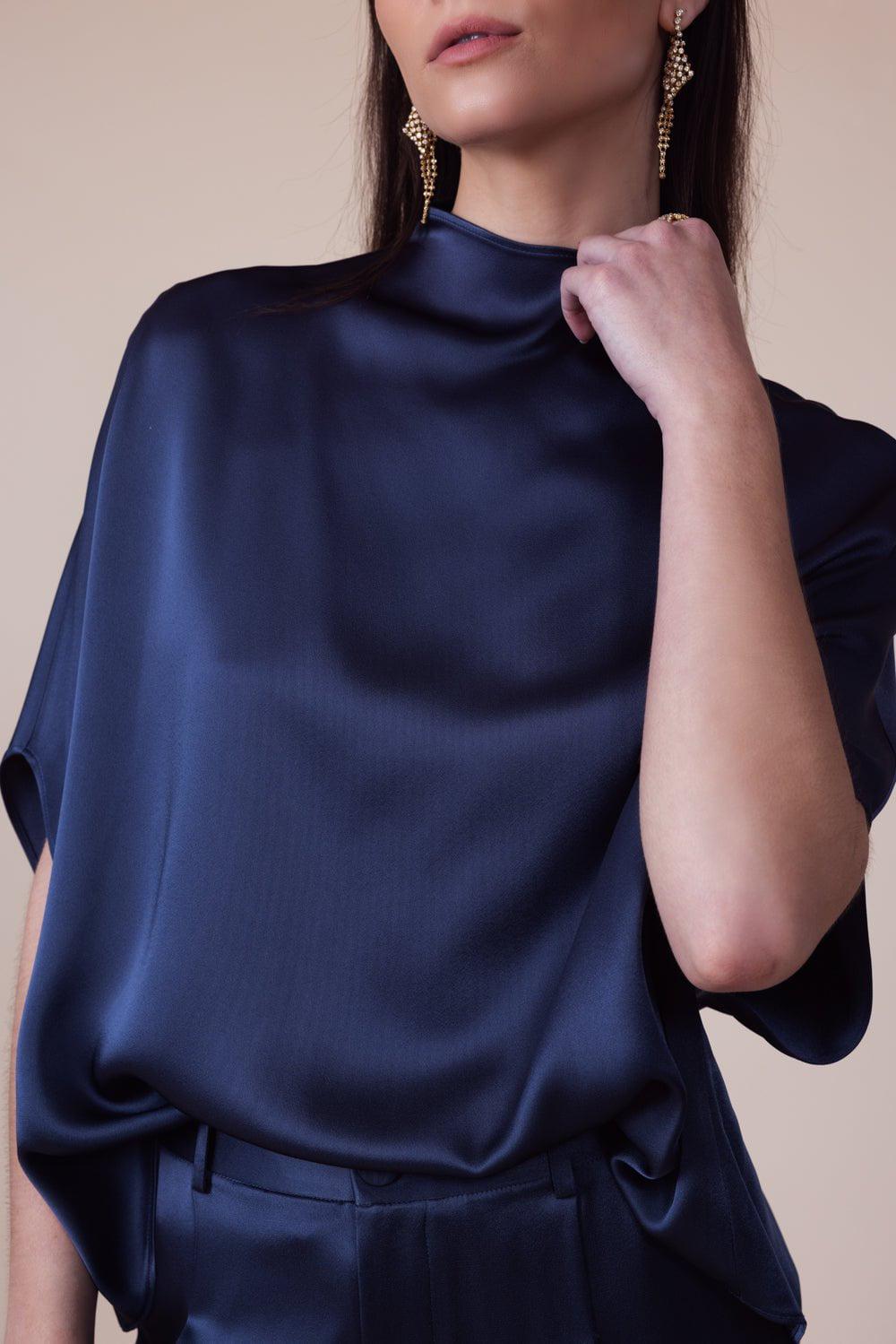 LAPOINTE-Double Face Cape Tee-