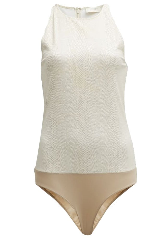 LAPOINTE-Snake Faux Leather Bodysuit-