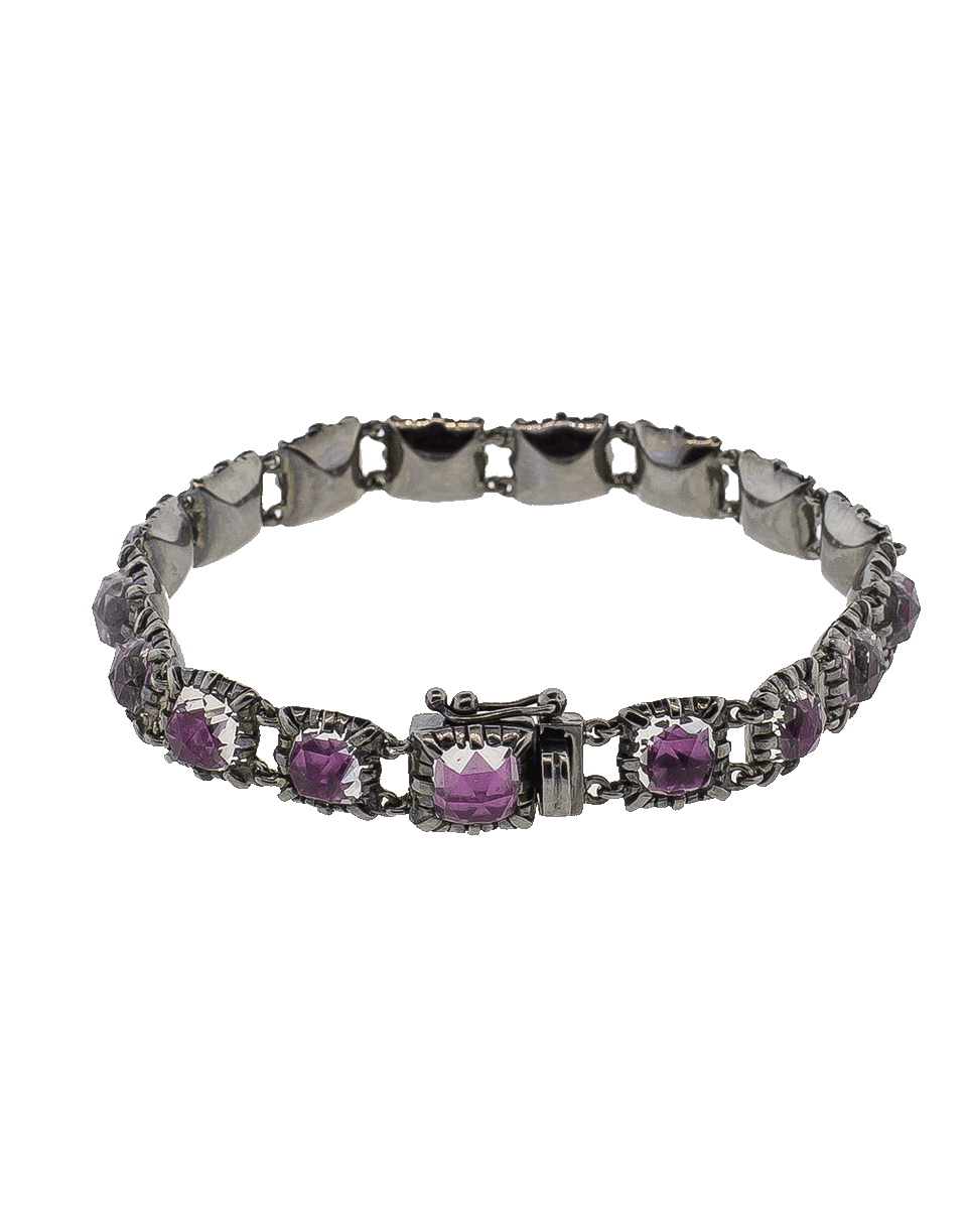 LARKSPUR & HAWK-Bella Jeu De Paume Bracelet-SILVER