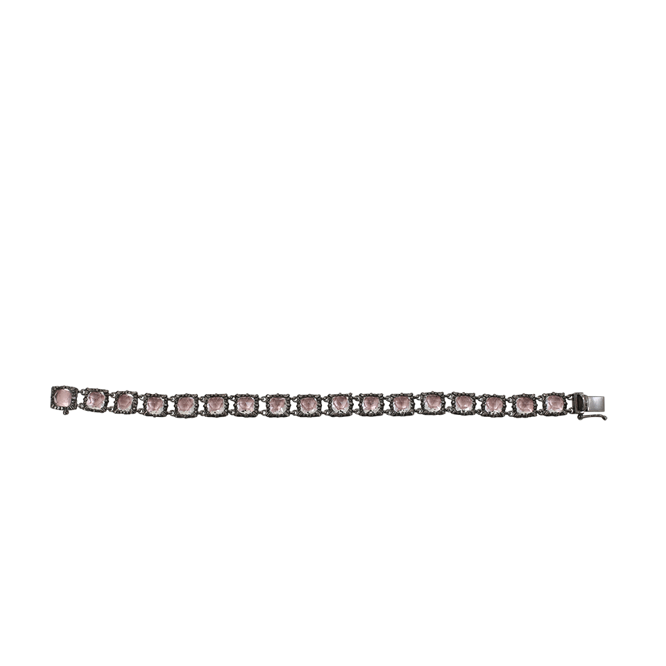 LARKSPUR & HAWK-Bella Small Jeu De Paume Bracelet-SILVER