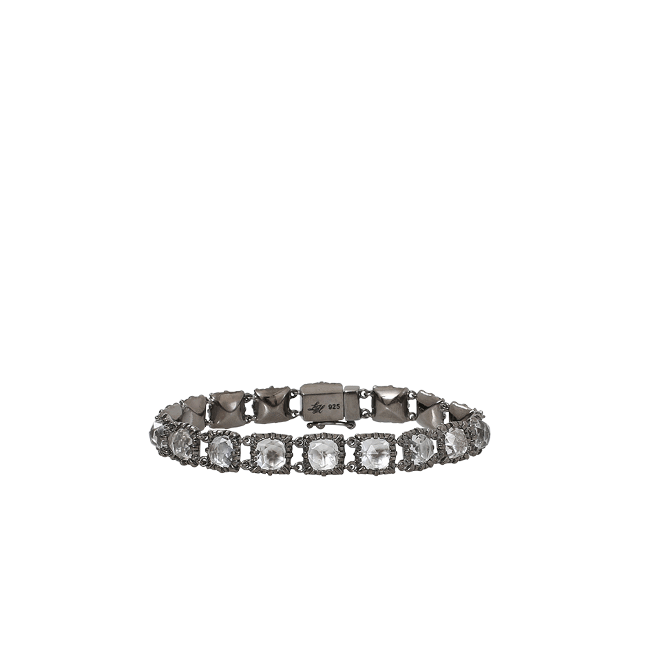 LARKSPUR & HAWK-Bella Small Jeu De Paume Bracelet-SILVER
