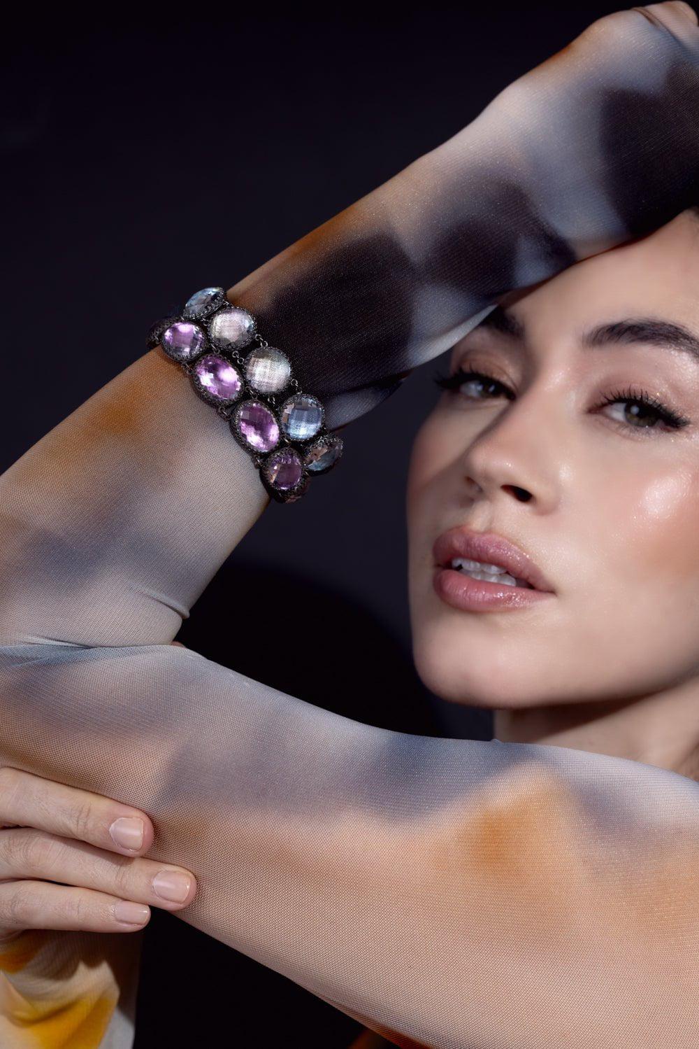 LARKSPUR & HAWK-Lily Bracelet-SILVER