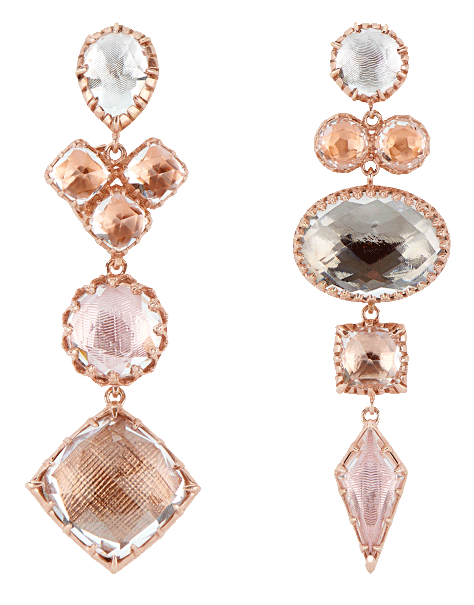 LARKSPUR & HAWK-Sadie Mismatched Earrings-ROSE GOLD