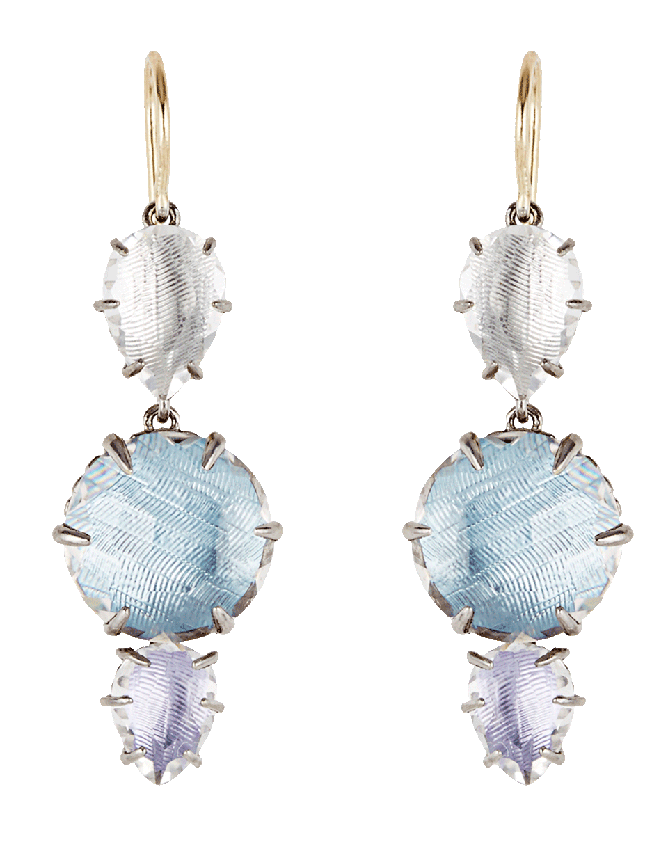 LARKSPUR & HAWK-Caterina 3 Drop Earrings-SILVER