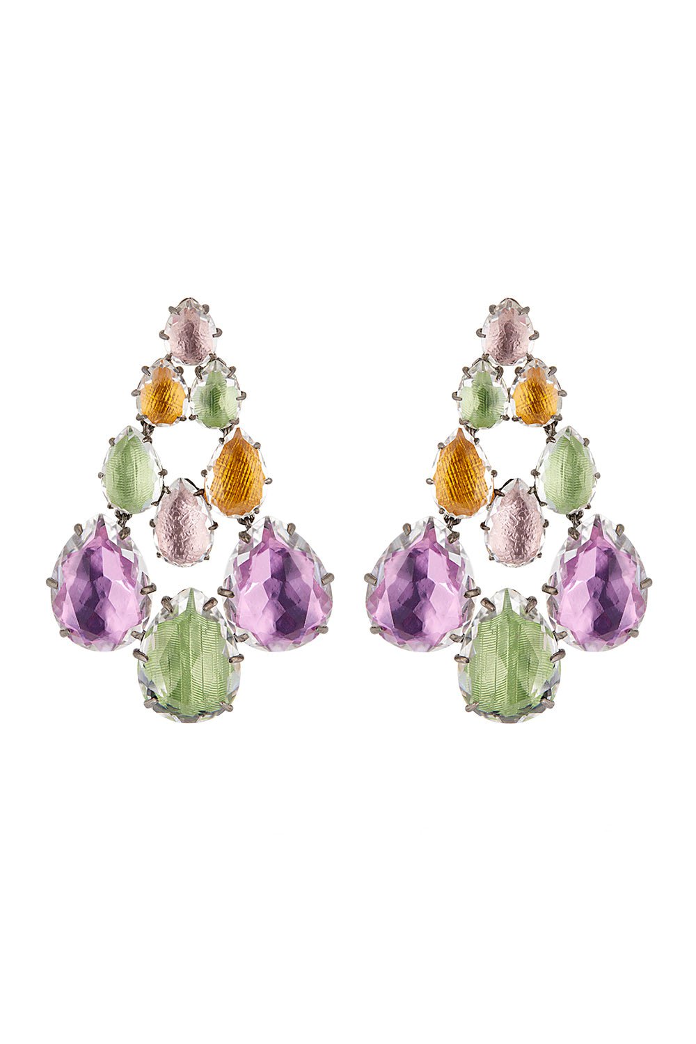 LARKSPUR & HAWK-Caterina Chandelier Earrings-SILVER