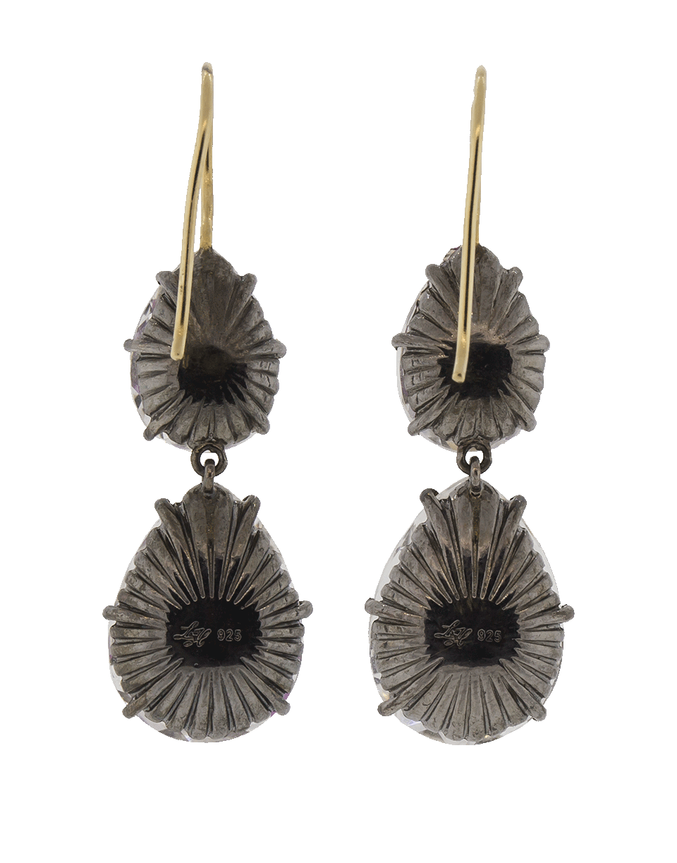 LARKSPUR & HAWK-Caterina Large Double Drop Earrings-SILVER