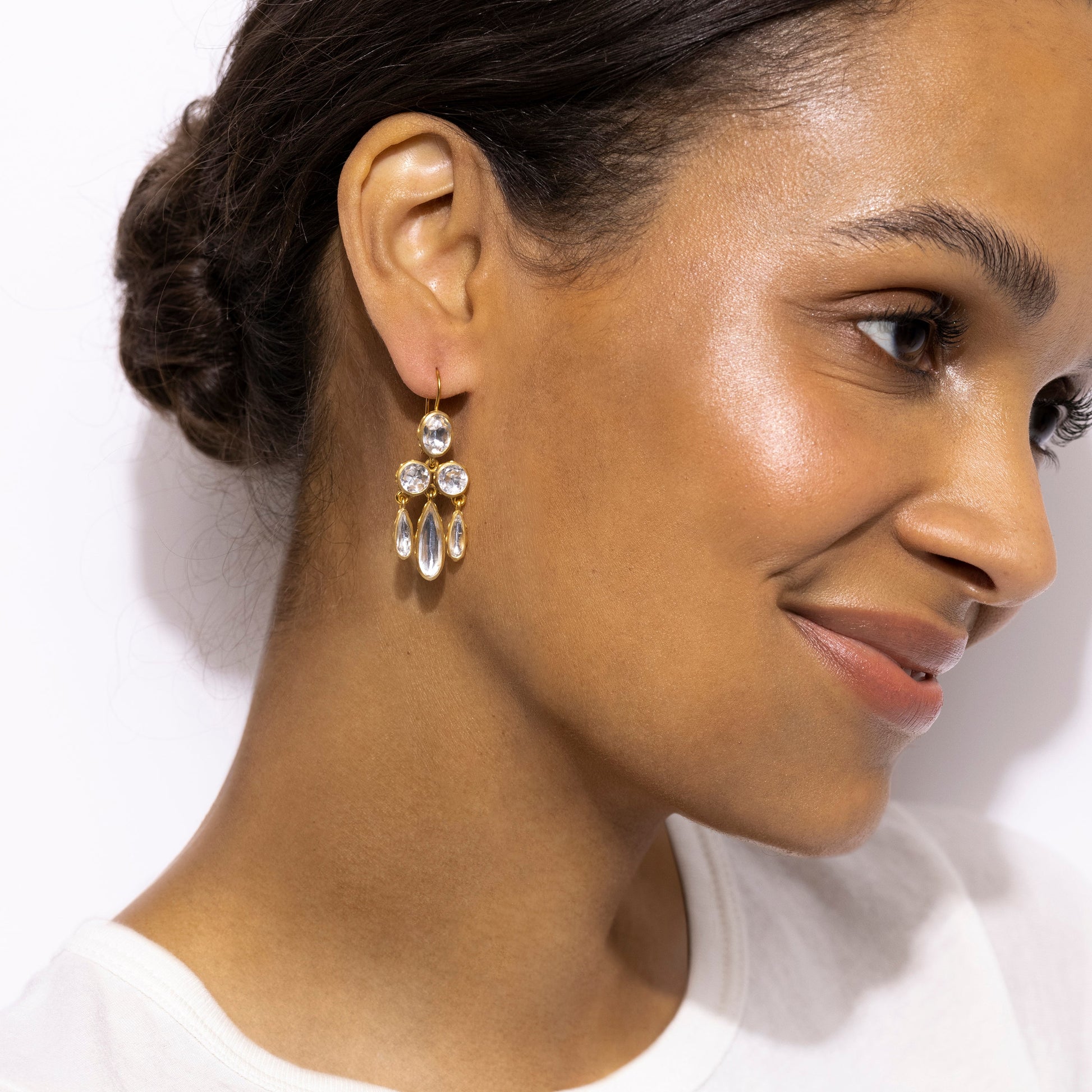 LARKSPUR & HAWK-Catherine Girandole Earrings-SILVER