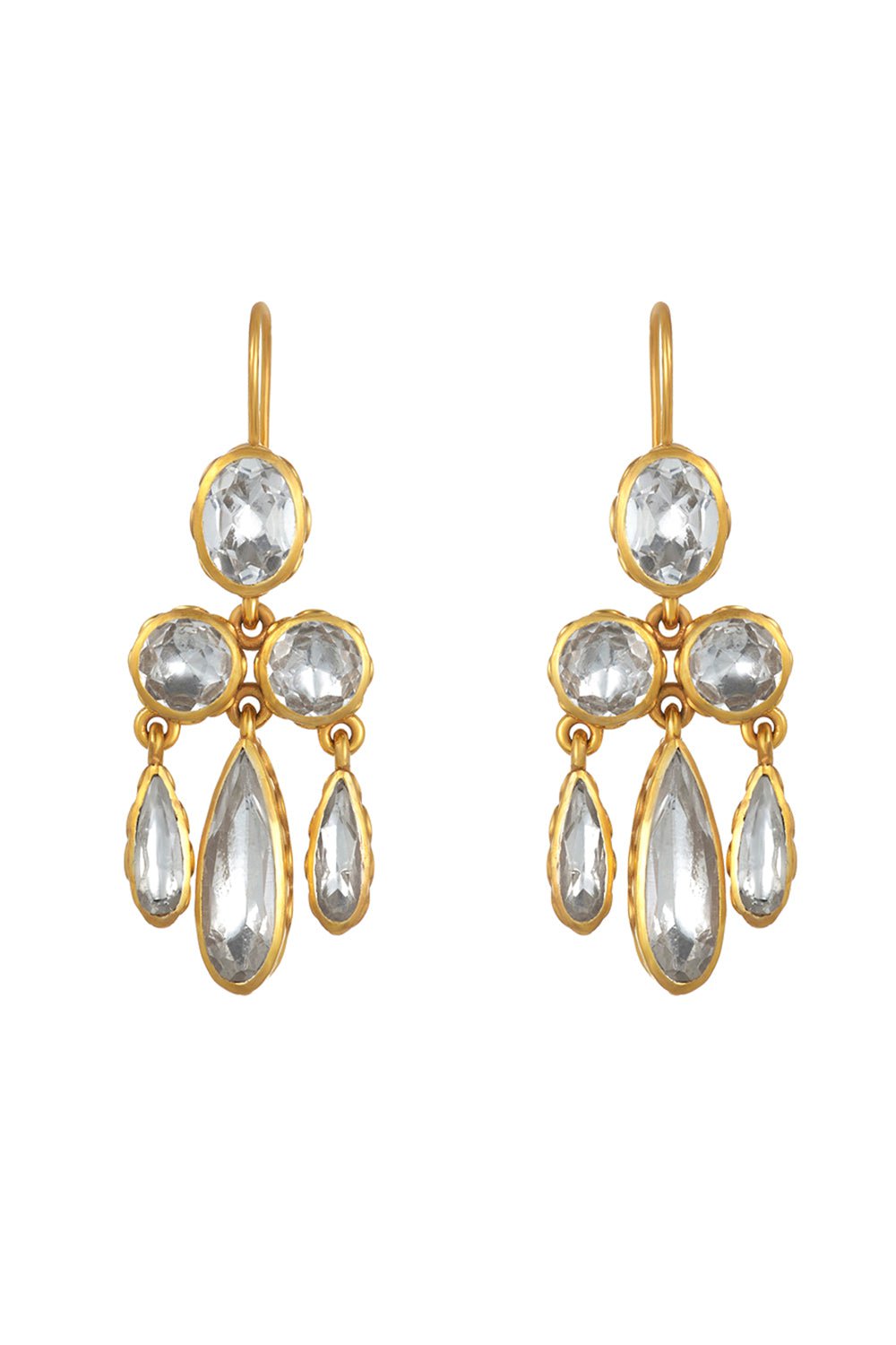 LARKSPUR & HAWK-Catherine Girandole Earrings-SILVER