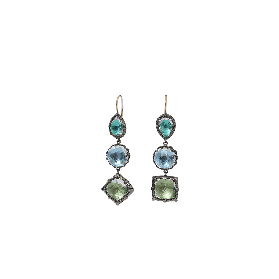 LARKSPUR & HAWK-Sadie 3 Drop Earrings-SILVER
