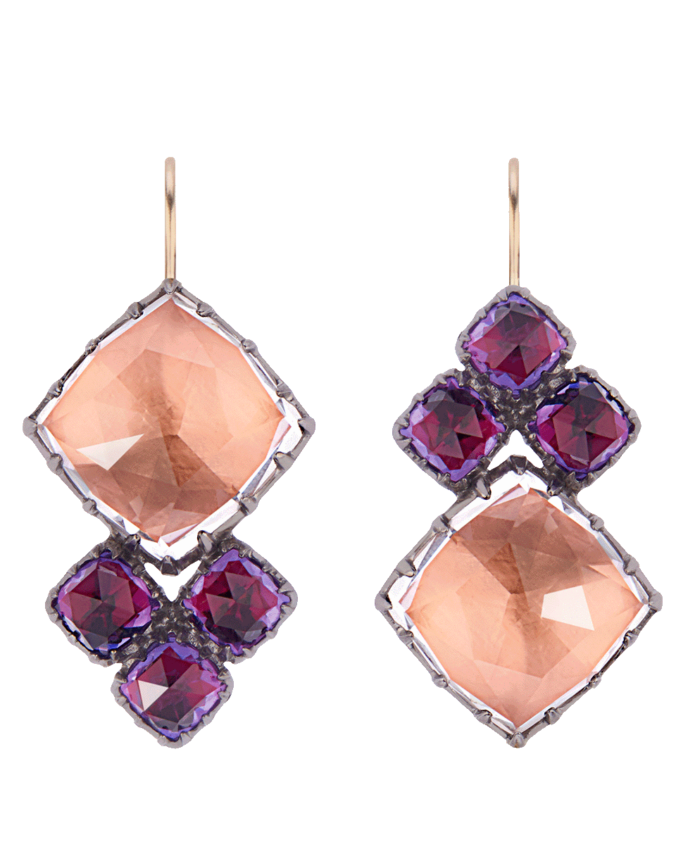 LARKSPUR & HAWK-Sadie Cluster Earrings-SILVER