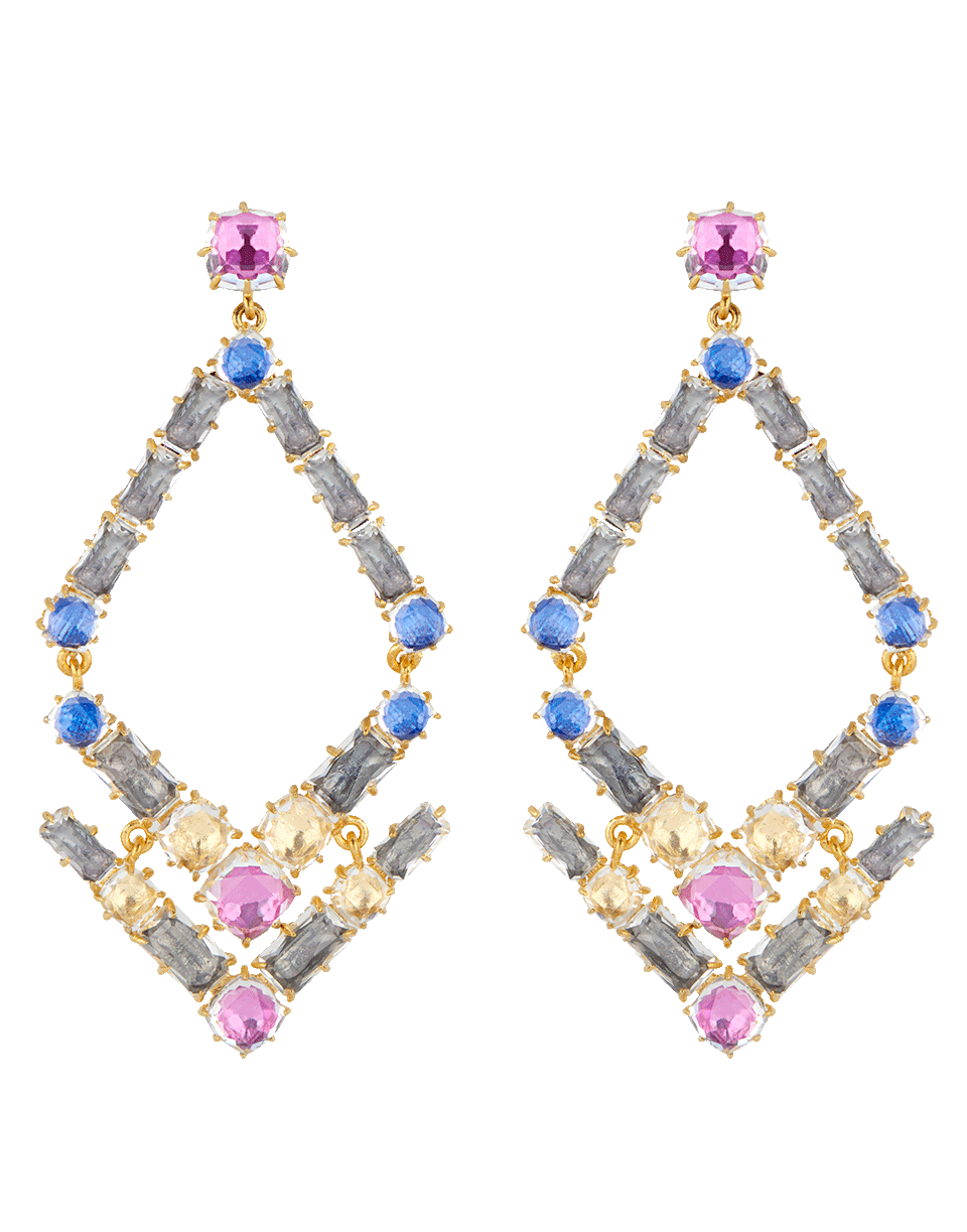 LARKSPUR & HAWK-Caterina Trapezoid Chandelier Earrings-YELLOW GOLD