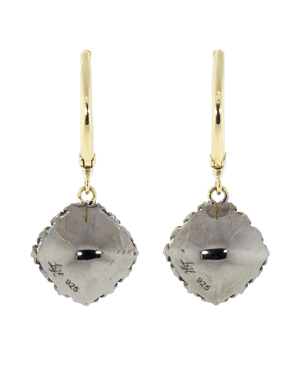 LARKSPUR & HAWK-Lady Antoinette Cushion Drop Earrings-YELLOW GOLD