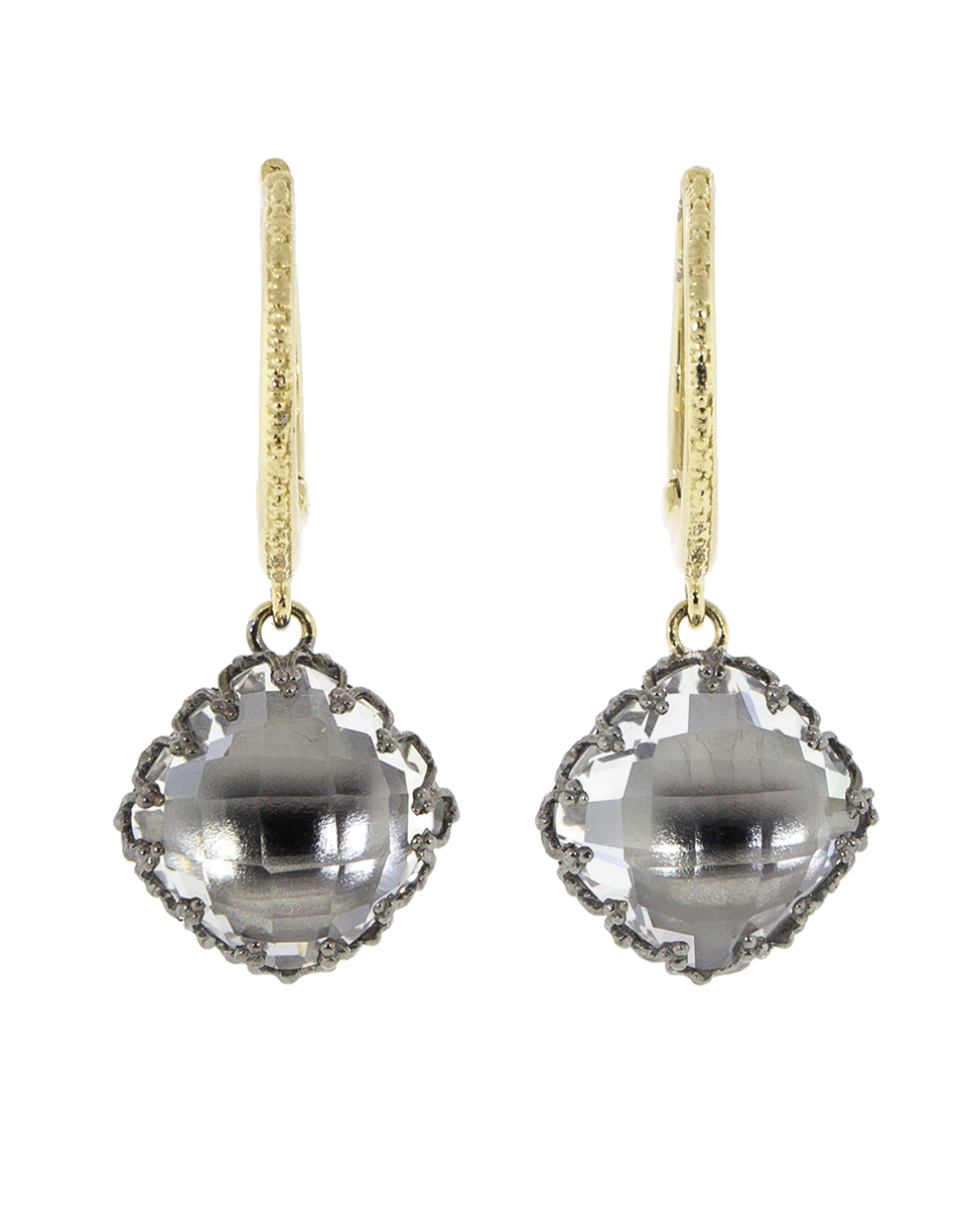 LARKSPUR & HAWK-Lady Antoinette Cushion Drop Earrings-YELLOW GOLD