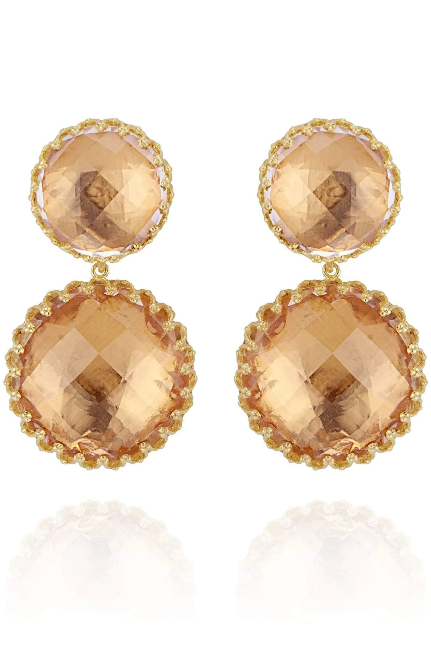 LARKSPUR & HAWK-Olivia Large Earrings - Nectar-YELLOW GOLD