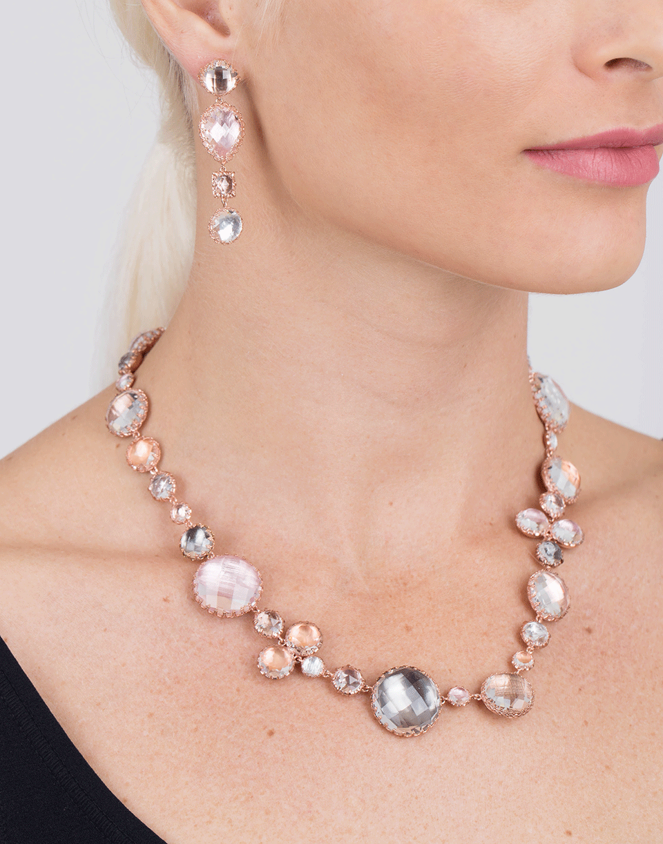 LARKSPUR & HAWK-Sadie Bubble Necklace-ROSE GOLD