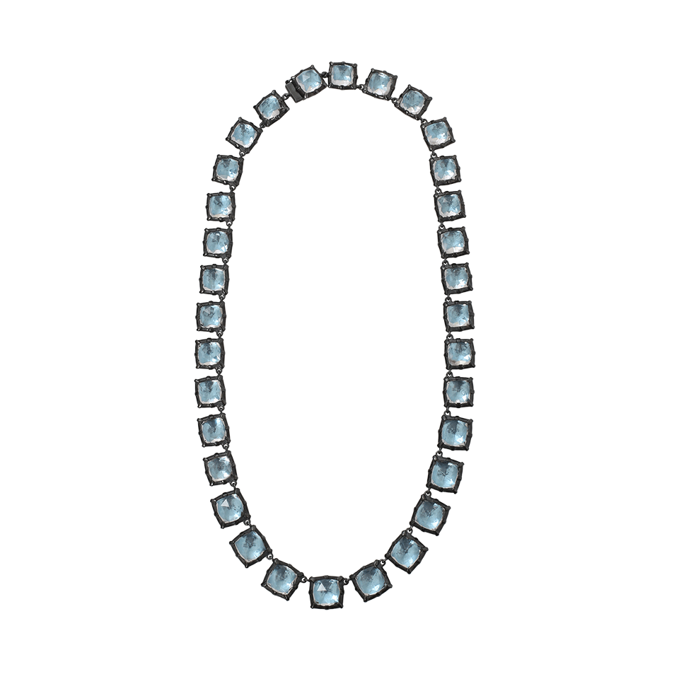 LARKSPUR & HAWK-Bella Graduated Riviere Necklace-SILVER